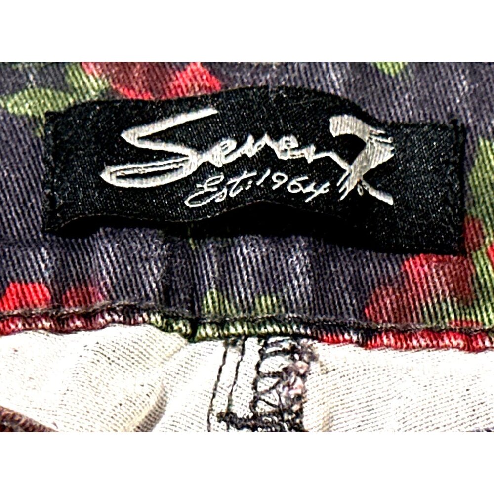 Seven7 Skinny Stretch Bold Floral Print Mid High Rise Jean Y2K Vintage Aesthetic - Picture 6 of 13